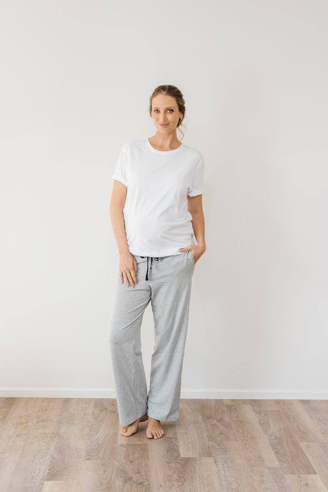 noosa day pant in grey marle