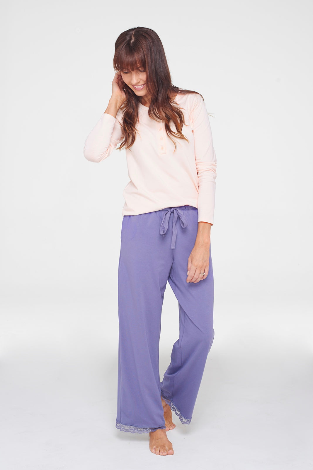 drawstring pant in evening sky